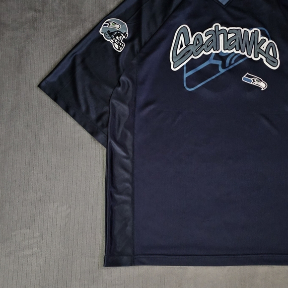 No HudIdle NFL Seattle Seahawks Est 76 Throwback Jersey Size XXL - Picture 3 of 11